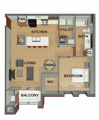 AFC Dallas - 1 Bed