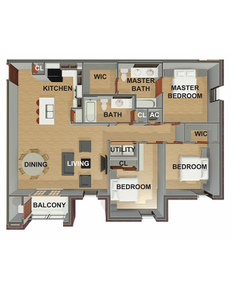 AFC Dallas - 3 bed